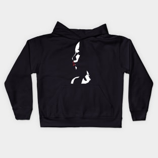 Lady With Red Lips Kids Hoodie